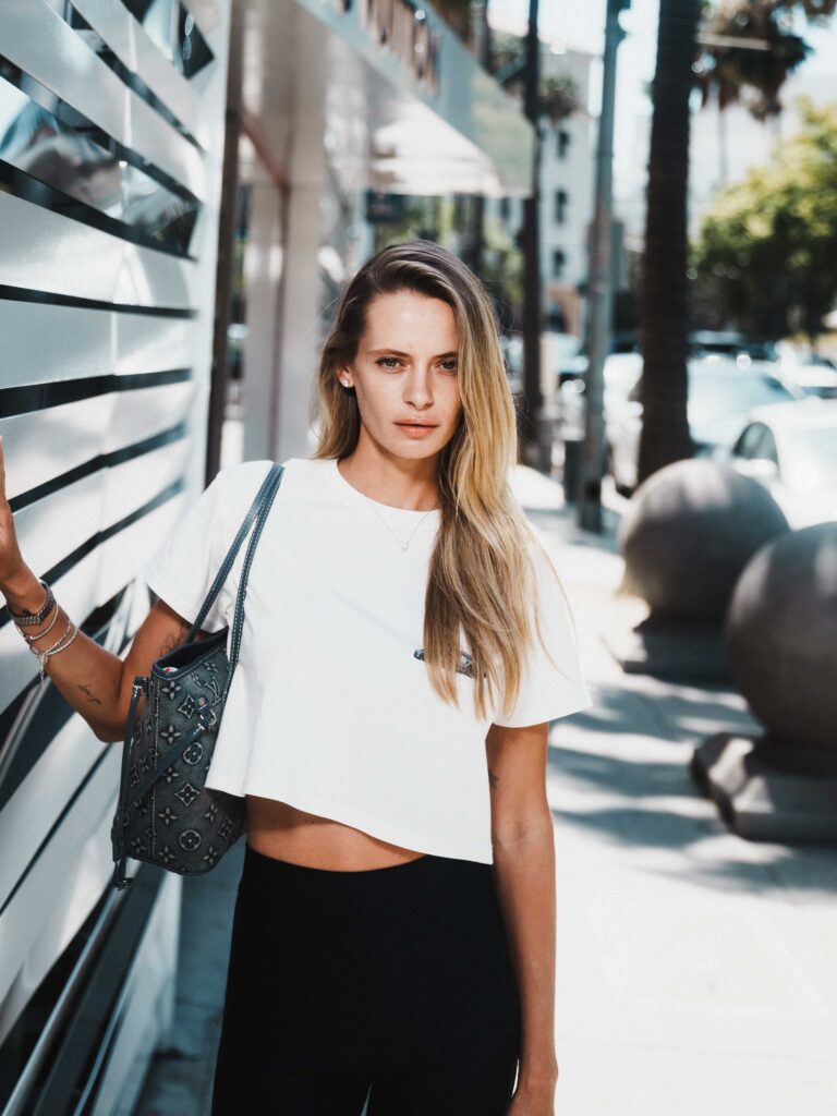 Evelyn Rose on Rodeo Drive Beverly Hills — Louis Vuitton 295 N Rodeo Drive