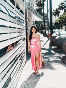Tammy Venezza on Rodeo Drive, Beverly Hills — Luxury Editorial Street Portrait by Johnny Hann